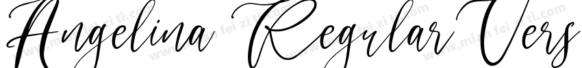 Angelina RegularVers字体转换